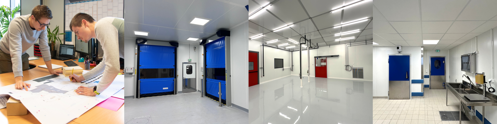 4 photos de travailleurs du groupe Pi Install