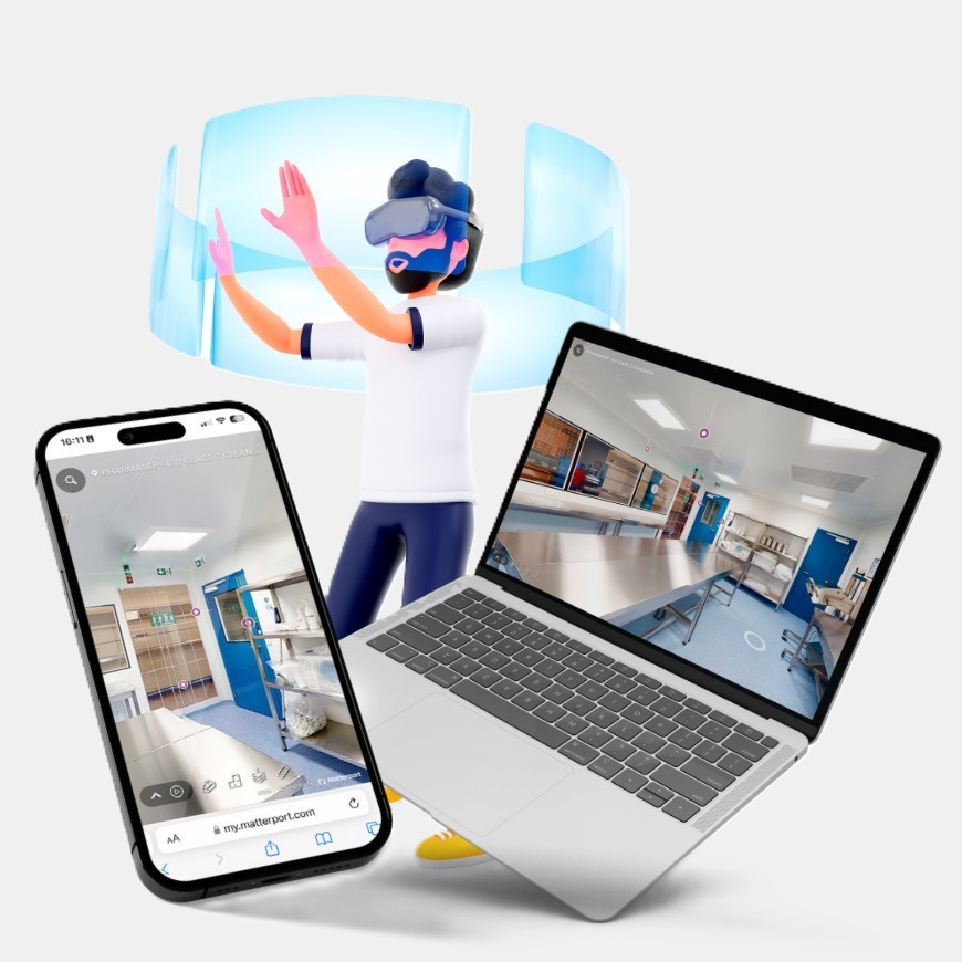 Une photo avec des collaborateurs sur un plan